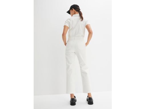 B.P.C kombinezon śmietankowy jeansowy z kołnierzykiem r.40