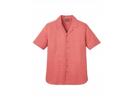 B.P.C koszula męska z krótkim rękawem lniana r.45/46