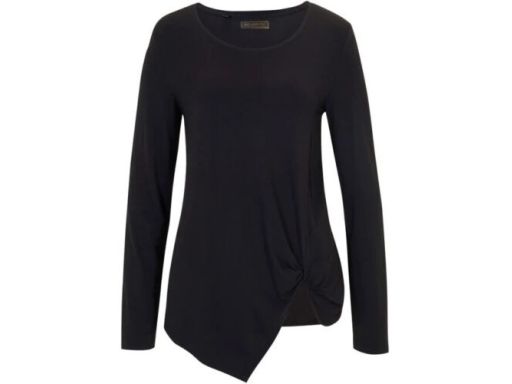 B.P.C bluzka czarna asymetryczna z wiskozy r.52/54
