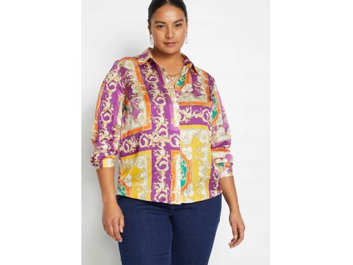 B.P.C satynowa koszula kolorowa we wzory r.48