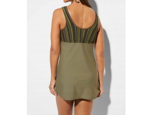 B.P.C długi top tankini khaki wzory r.46