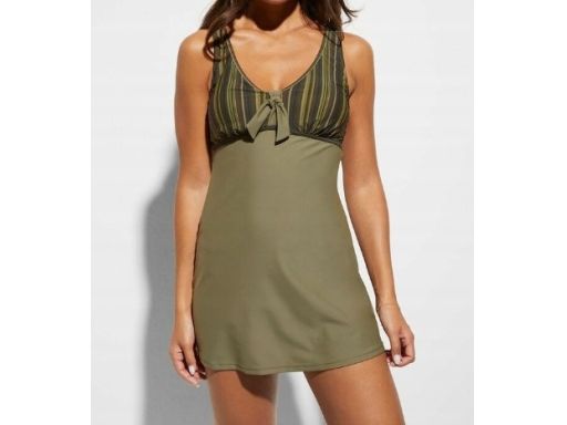 B.P.C długi top tankini khaki wzory r.46