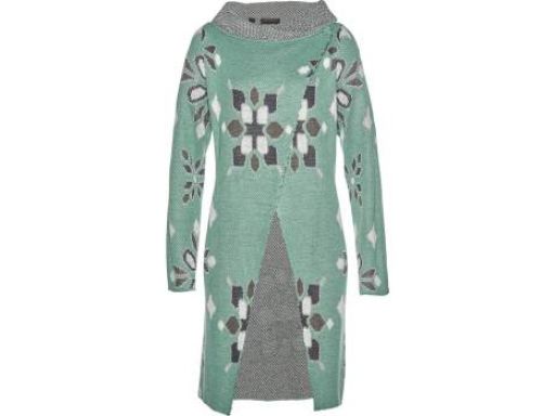 B.P.C długi sweter kardigan z kołnierzykiem 40/42