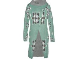 B.P.C długi sweter kardigan z kołnierzykiem 40/42