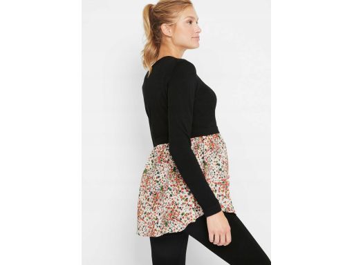 B.P.C sweter ciążowy i do karmienia z koszulową wstawką r.40/42
