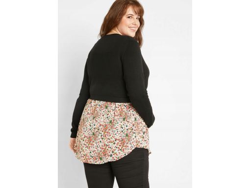 B.P.C sweter ciążowy i do karmienia z koszulową wstawką r.40/42