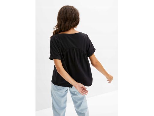 B.P.C t-shirt luźny oversize czarny bawełniany ^44/46