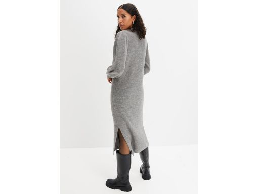 B.P.C szara dzianinowa sukienka kołnierzyk 48/50.