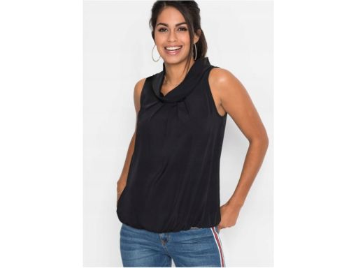 B.P.C top czarny z kołnierzem r.40