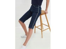B.P.C jeansowe bermudy ze stretchem ciemnoniebieskie 46.