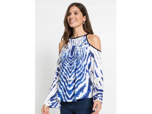 B.P.C bluzka z nadrukiem odkryte ramiona 32/34.