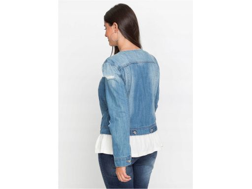 AE8966 kurtka jeansowa z kamieniami r.36