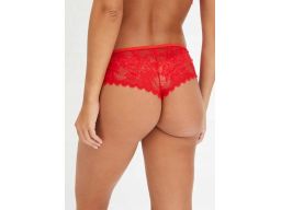 B.P.C stringi z koronki czerwone z wiązaniem na biodrach 40/42.