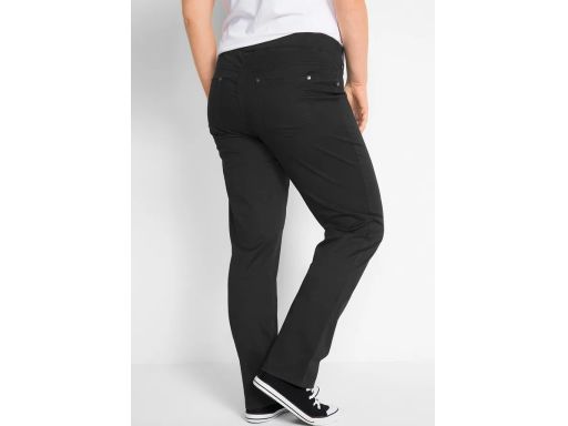 B.P.C czarne spodnie damskie z gumką w pasie 50.