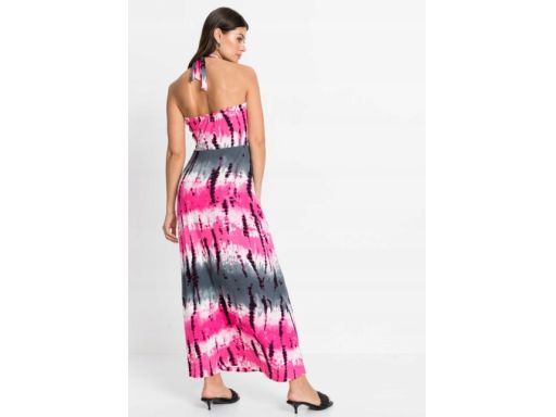 B.P.C maxi sukienka wiązana na szyi dżety r.36/38