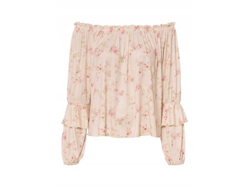 B.P.C bluzka carmen długi rękaw z nadrukiem ^32/34