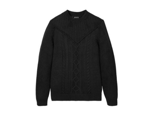 B.P.C sweter męski czarny klasyczny r.3XL