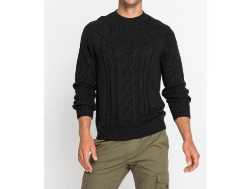 B.P.C sweter męski czarny klasyczny r.3XL