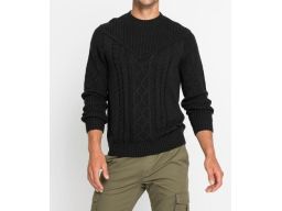 B.P.C sweter męski czarny klasyczny r.3XL