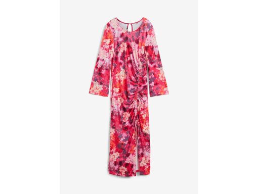 B.P.C długa sukienka shirtowa w kolorowe kwiaty 36/38.