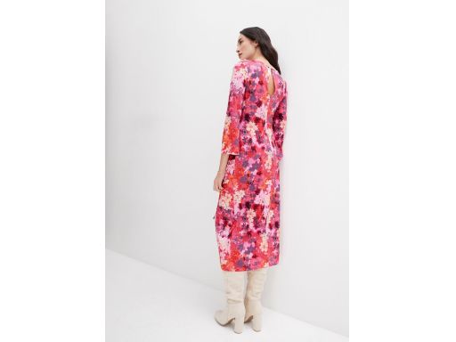 B.P.C długa sukienka shirtowa w kolorowe kwiaty 36/38.