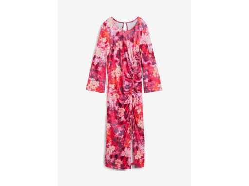 B.P.C długa sukienka shirtowa w kolorowe kwiaty 36/38.