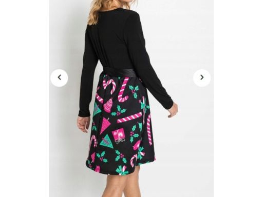 B.P.C sukienka świąteczna rozkloszowana 40/42.