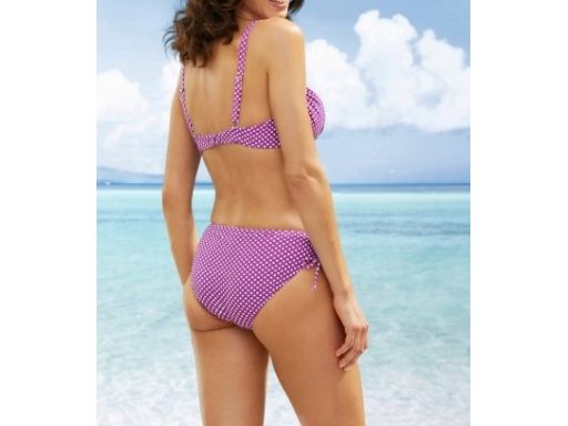 B.P.C figi bikini fioletowe w groszki r.42