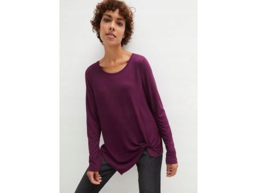 B.P.C bluzka asymetryczna śliwkowa ^40/42