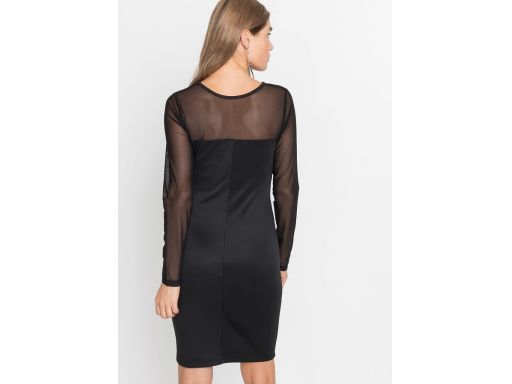 B.P.C czarna sukienka siateczka ^36/38