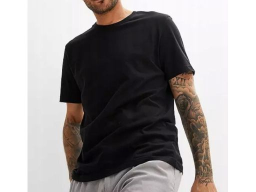 B.P.C 2-pak t-shirtów bawełnianych męskich czarnych r.4XL
