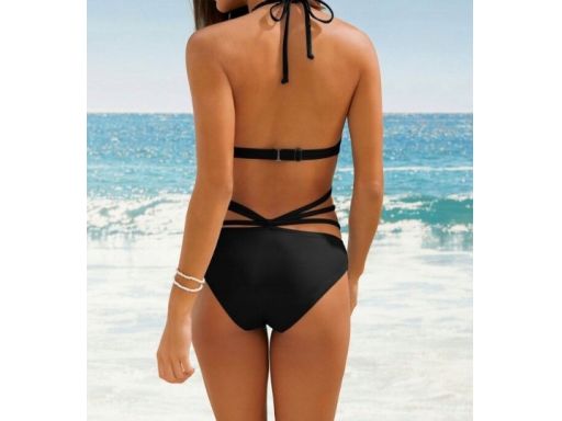 B.P.C kostium kąpielowy monokini czarny wiązany 42.