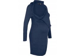 B.P.C dzianinowa ciążowa sukienka granatowa r.40/42