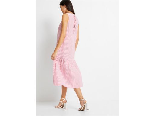 B.P.C sukienka midi w cienkie paseczki 50.