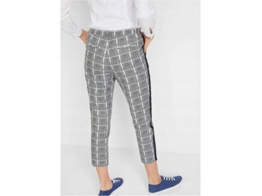 B.P.C spodnie w pepitkę z lampasem 38.