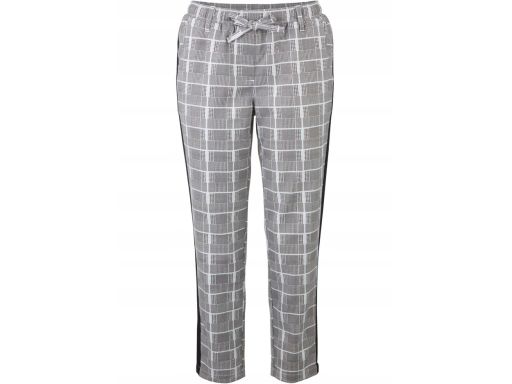 B.P.C spodnie w pepitkę z lampasem 38.