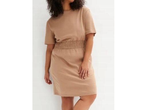 B.P.C bawełniana sukienka z marszczeniem w pasie ^40/42