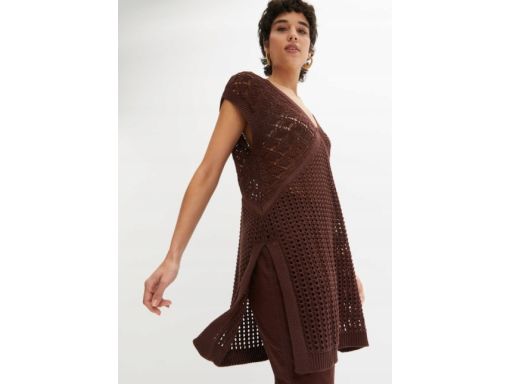 B.P.C sweter ażurowy brązowy r.40/42
