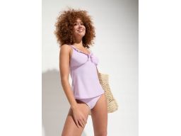 B.P.C tankini liliowe z falbankami ^44