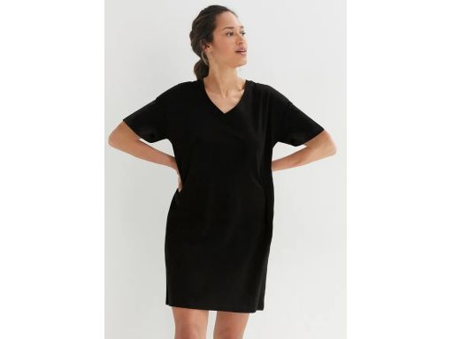 B.P.C sukienka shirtowa czarna bawełniana r.44/46