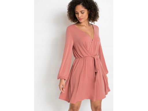 AD8999 sukienka dżersejowa morelowa r.36/38