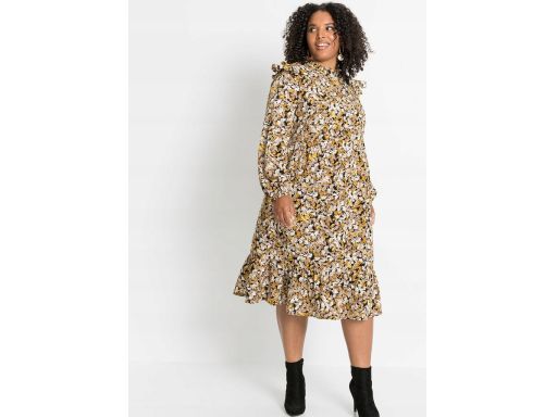 B.P.C modna sukienka midi wzory r.42