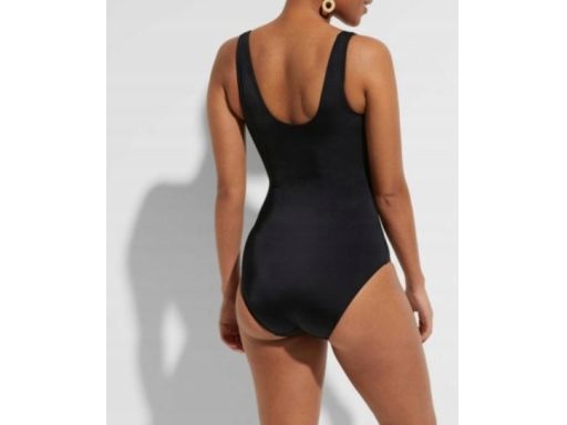 B.P.C czarny kostium jednoczęściowy ze złotymi guzikami 40 (80B).