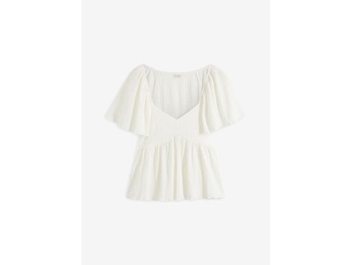 B.P.C bluzka śmietankowa z krepy r.36/38