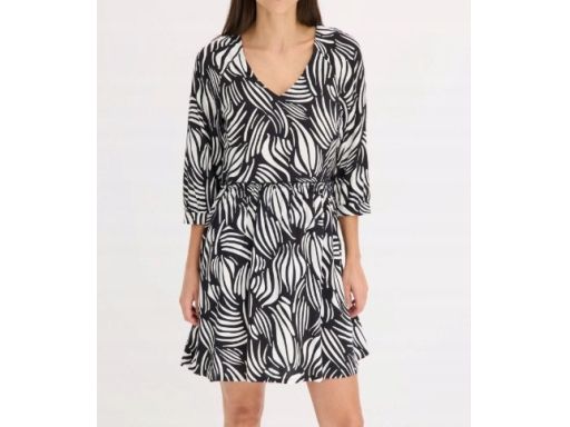 B.P.C sukienka we wzory z wiskozy r.52