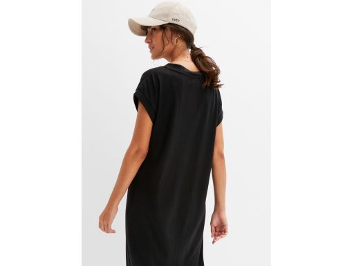 B.P.C sukienka czarna midi prążek ^40/42