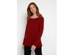 B.P.C sweter bordowy dłuższy cienki r.40/42