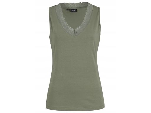 B.P.C top oliwkowy z koronką 44/46