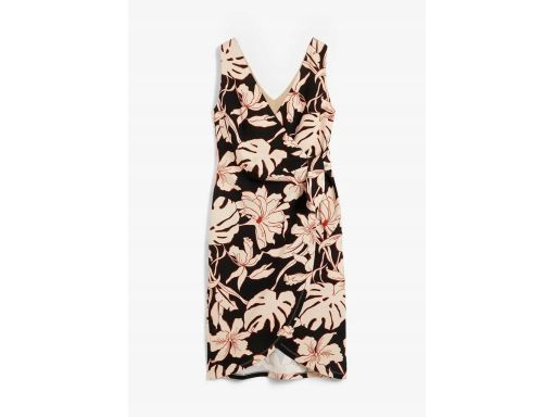 B.P.C sukienka z założeniem kopertowym we wzory 48/50.