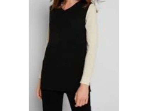 B.P.C kamizelka dzianinowa POMARAŃCZOWA lekko dłuższy tył ^52/54